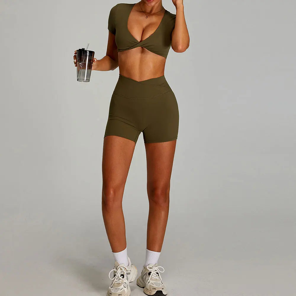2 Pieces Sportswear Women Yoga Set Gym Clothes Sportswear Yoga Suits Fitness Set Tracksuits Sports Bra Gym Outfits Leggings - ATFH