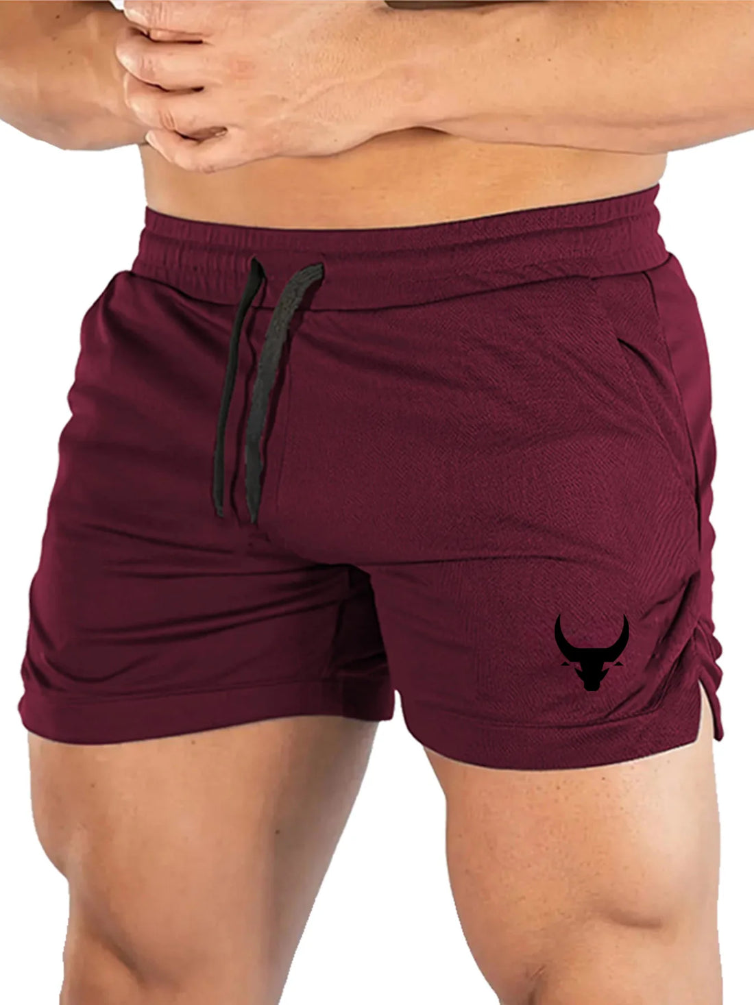 Men's Geometric Pattern Basketball Shorts with Mid Waist Micro Elastic Quick Drying Breathable Sports Pants for Running  Fitness
