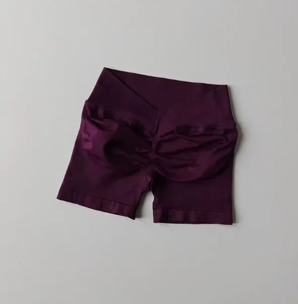 High-Waisted Peach Butt-Lifting Fitness Gym Sports Shorts for Women Tight-Fitting Belly-Control Outdoor Running Training Yoga