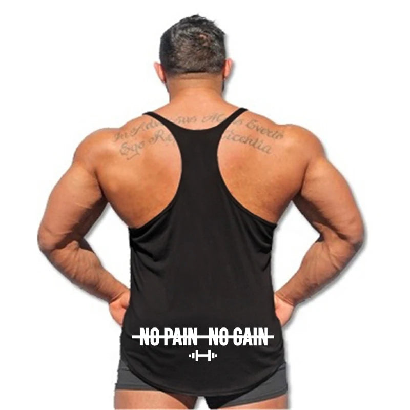 Men Sexy Loose Stringer Singlet Summer sleeveless Cotton Sport Casual Workout Tank Top Fitness Training breathable Bodybuilding