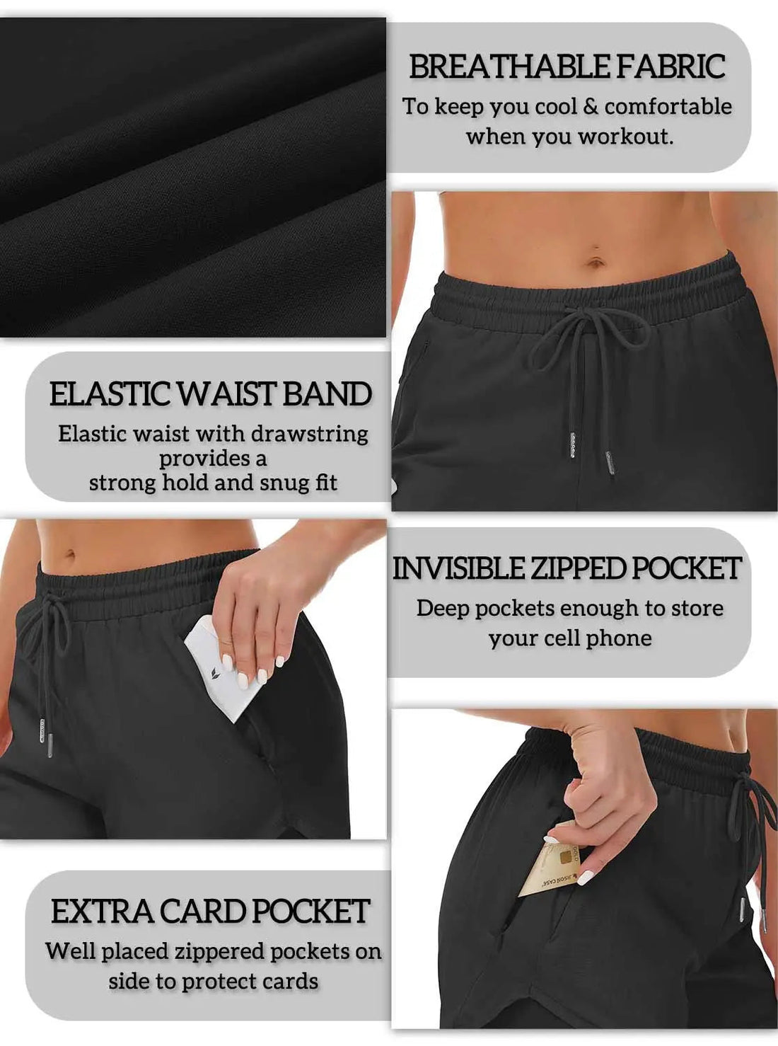 Women's athletic shorts, running, yoga, two-piece design, anti-exposure shorts, fitness, elastic, slimming leggings Tahsi Fashion House