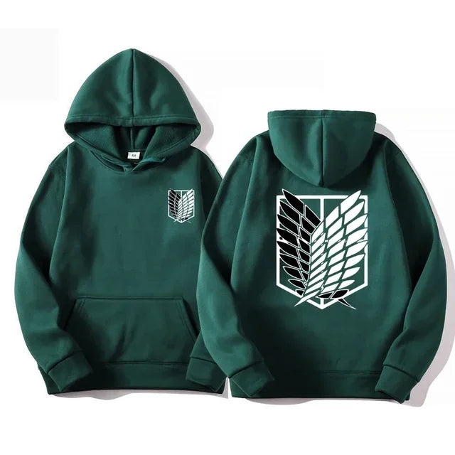 Japan Anime Attack on Titan Men Hoodies Spring Autumn Hip Hop Casual Pullover Top Hoodie Fashion Sweatshirts Jogging Sportswear