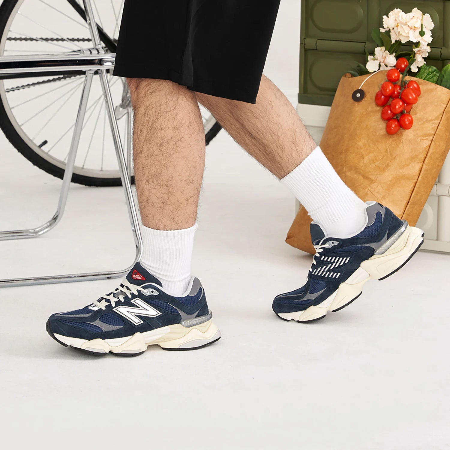 New Balance NB 9060 Casual Shoes Unisex Low-top Blue U9060ECB