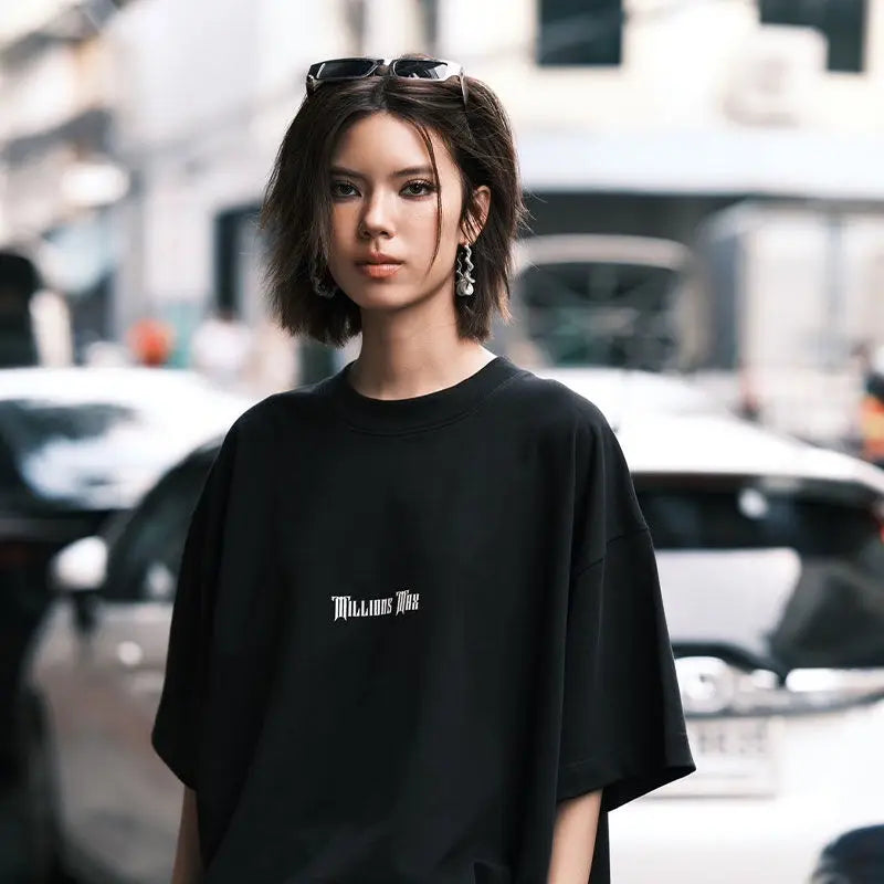 Love Filling Blank FayeYokoFaye Malisorn Same Millionsmax Letter Printed Short Sleeved T-shirt Made of Pure Cotton Breathable - ATFH