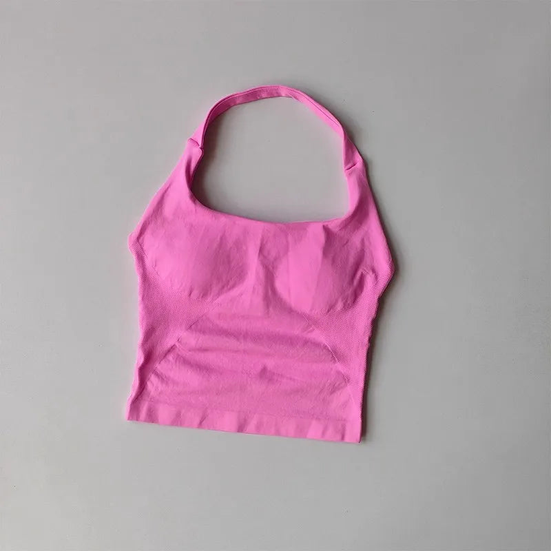 Halter Yoga Vest, Shockproof Running Sports, High-Strength Sports Underwear, Fitness, Pilates Suspender, Beautiful Back, Autumn - ATFH