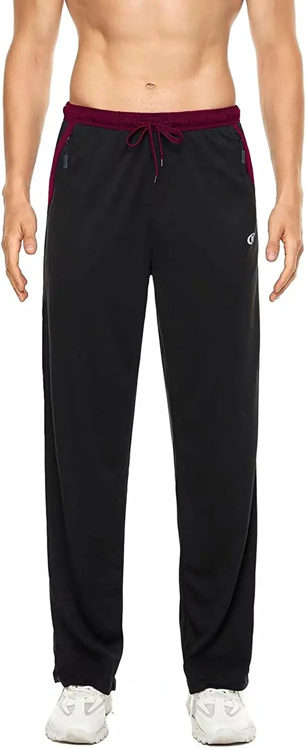 Men Sweatpants Running Sport Pants Drawstring Lightweight Solid Joggers Sport Streetwear Casual Breathable Trousers Tracksuit