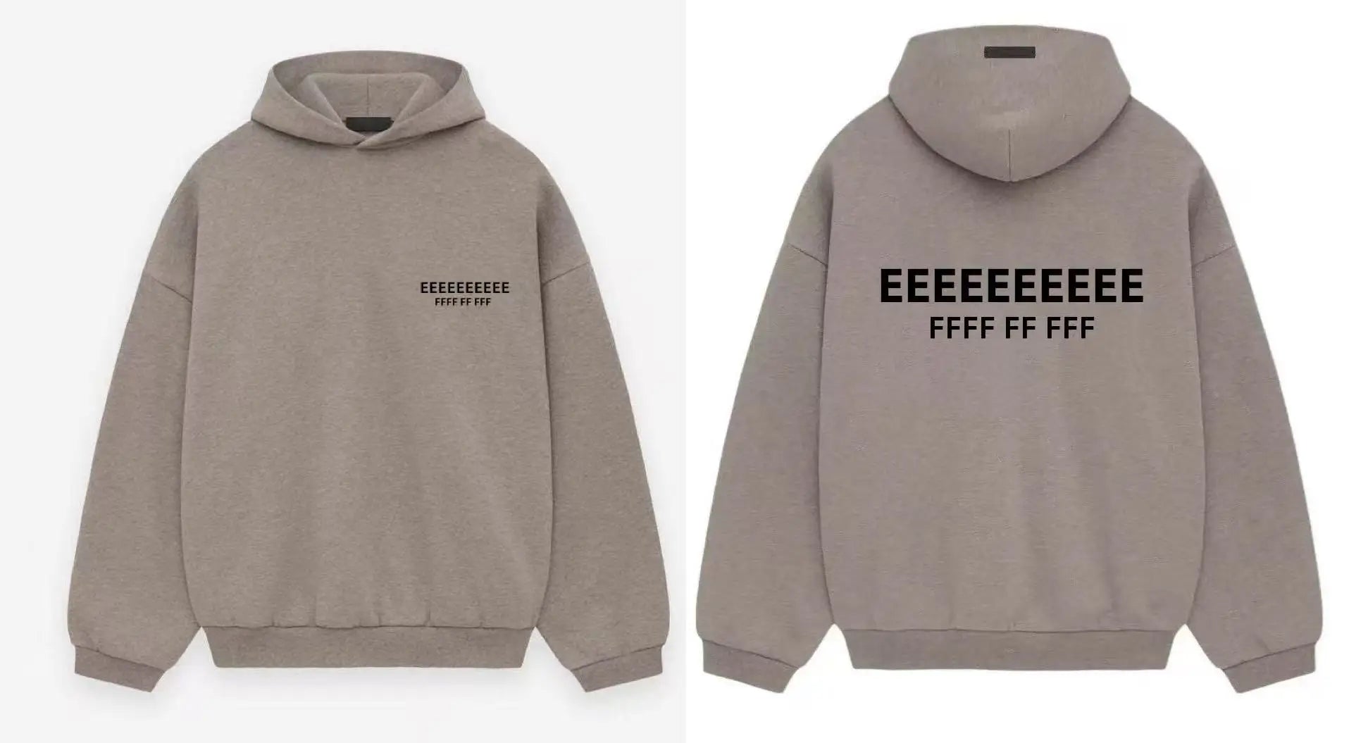 25SS Men's Oversized Hoodies Jogging Set Luxury Design Front and Rear 3D Silicone Letter Hoodie High Street Couple Coat Suit