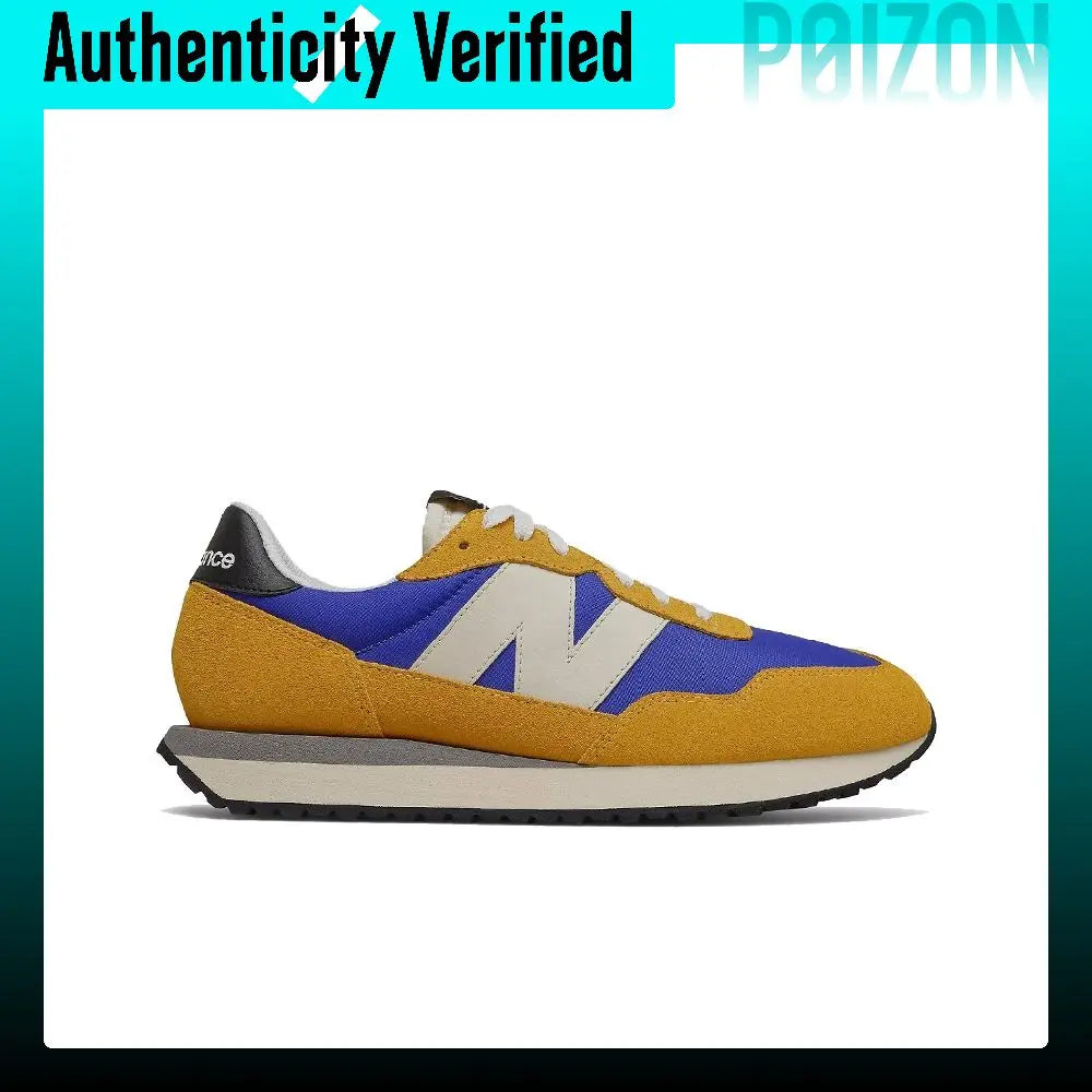 New Balance NB 237 Casual Shoes Unisex Low-top Poplar Yellow/Cobalt Blue MS237AA