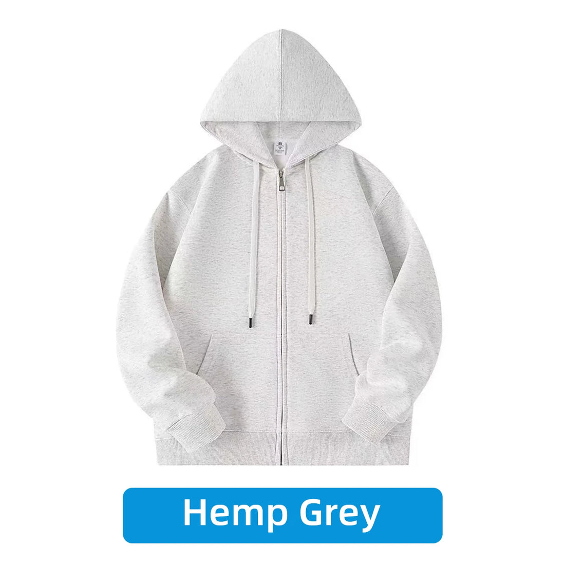 Hooded Cardigan With Zipper Sweatshirt For Warmth Fashion Loose Fit  Casual Entertainment Fashion Men' S And Women'S Wear - ATFH
