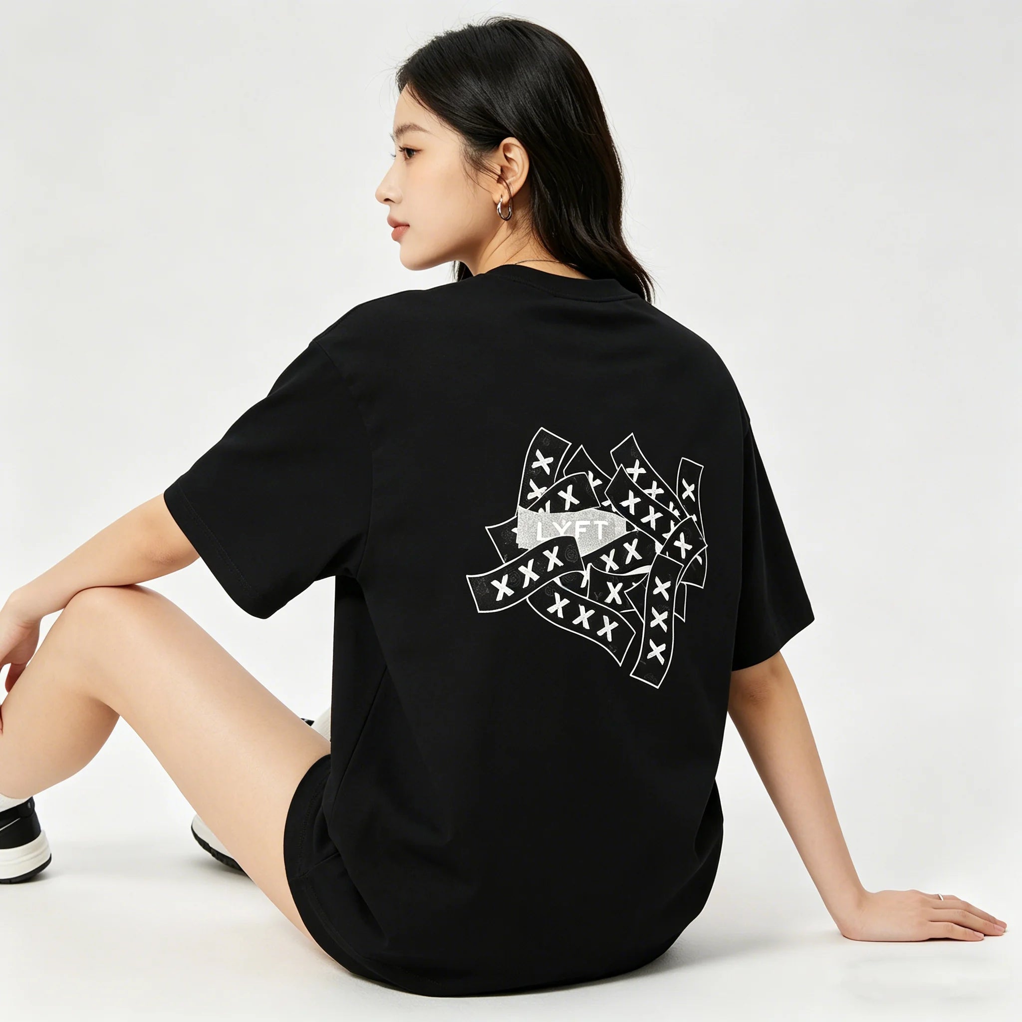 LYFT&XXX jointly Japan Brand Y2K Couple T-Shirts Men Street Fahion Oversize Loose Tee Hip Hop Harajuku Retro CBUM Unisex T Shirt ATFH