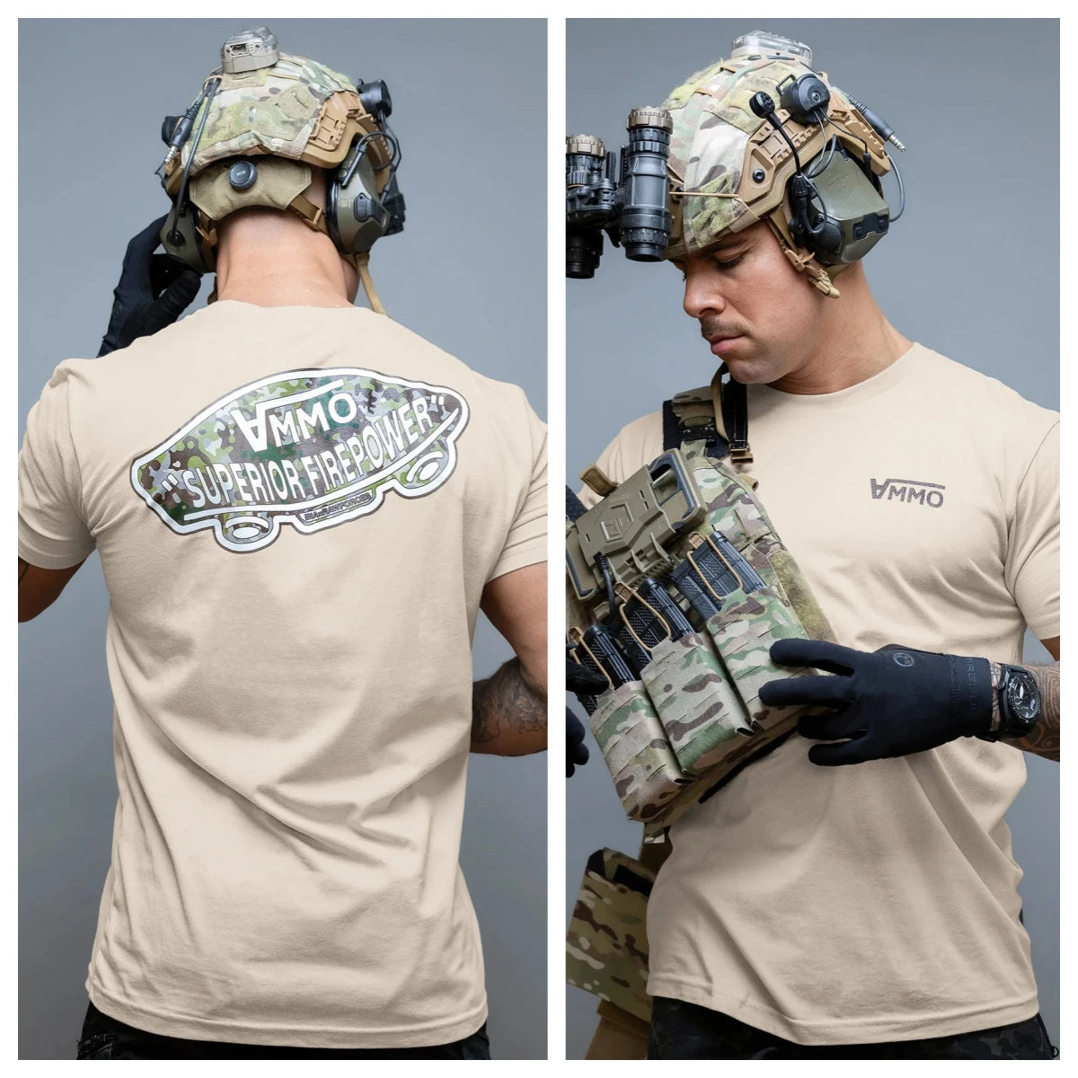 Acta Non Verba Military Tactical Art Style Summer Casual T-shirt Men's and Women's Luxury Brand ATFH