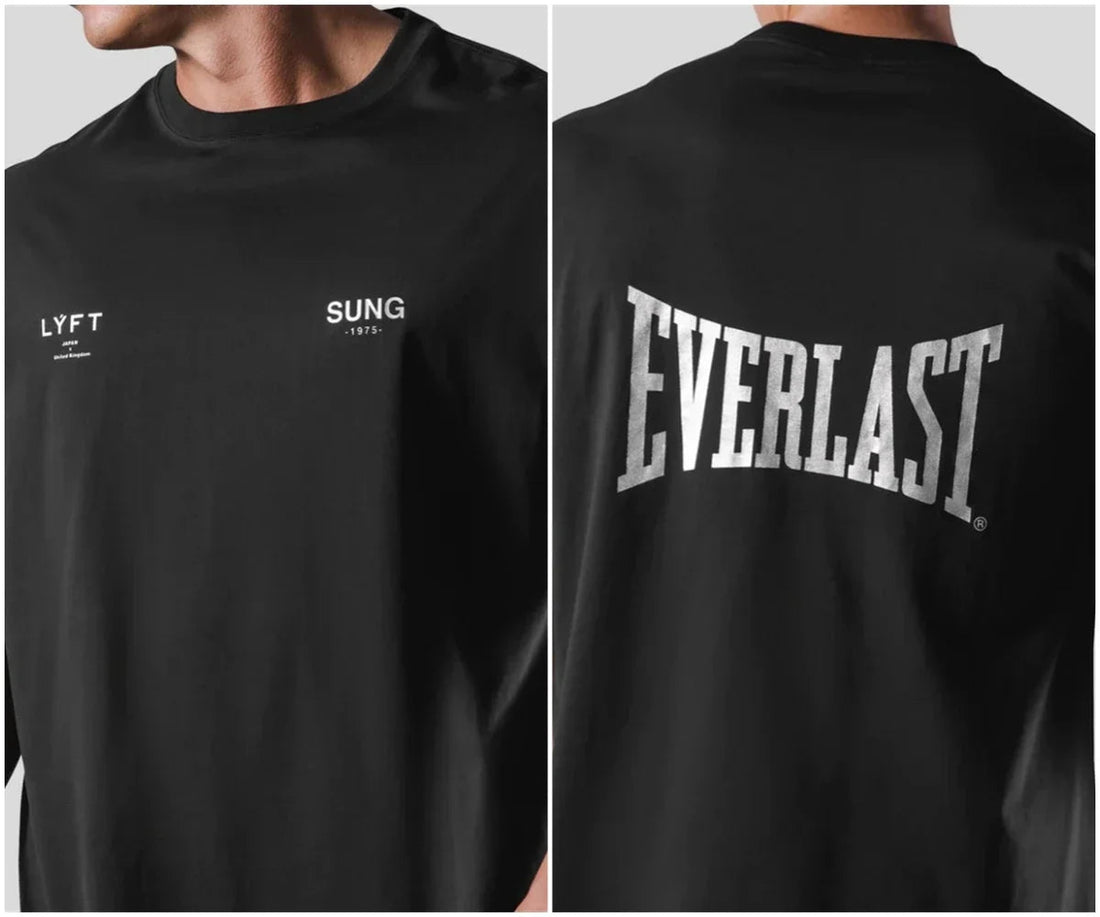 LYFT Jointly Men T-Shirt Summer Oversize TShirts Cotton Letter Print Shirt Sports Training Streetwear Male Teesgym Clothing Me ATFH