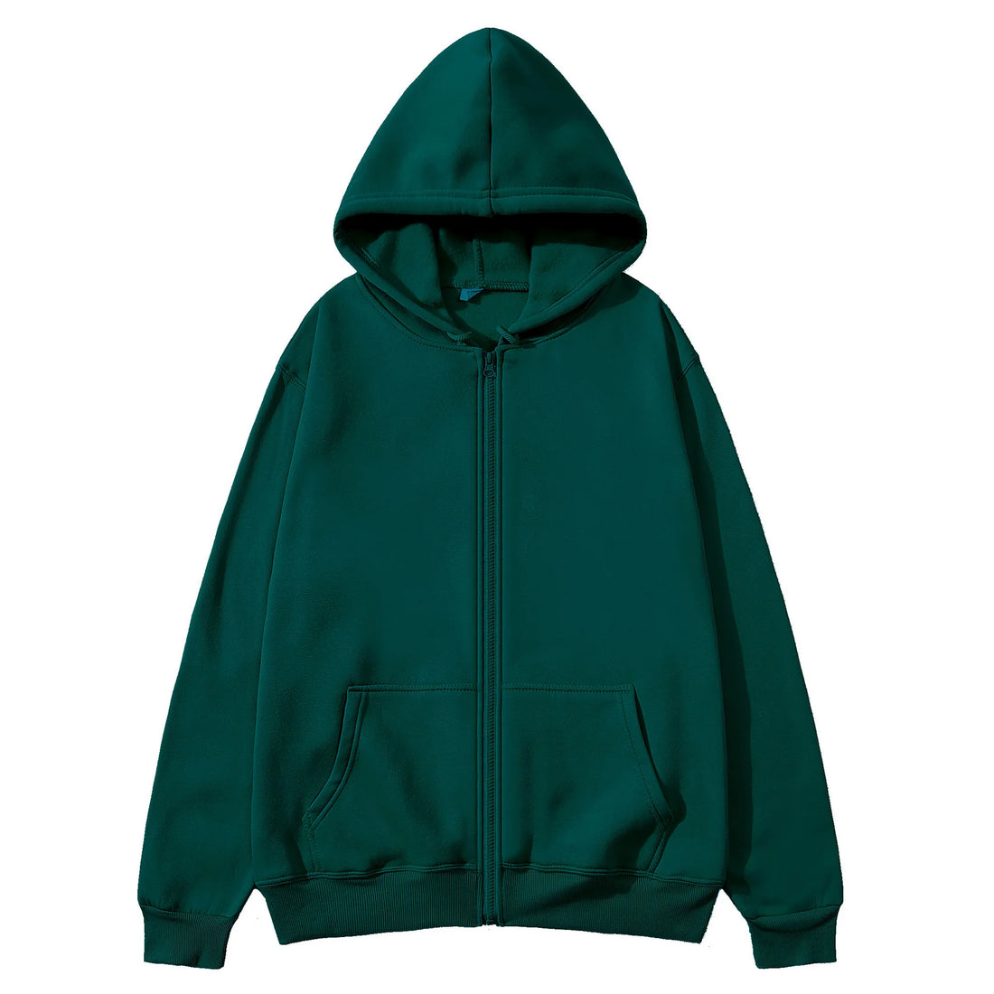 New Autumn/Winter  Men’s Gray Jacket with Hood Long Sleeve Big Pocket Zipper Jacket Coat Woman Loose Casual Outerwear Coat Tops - ATFH