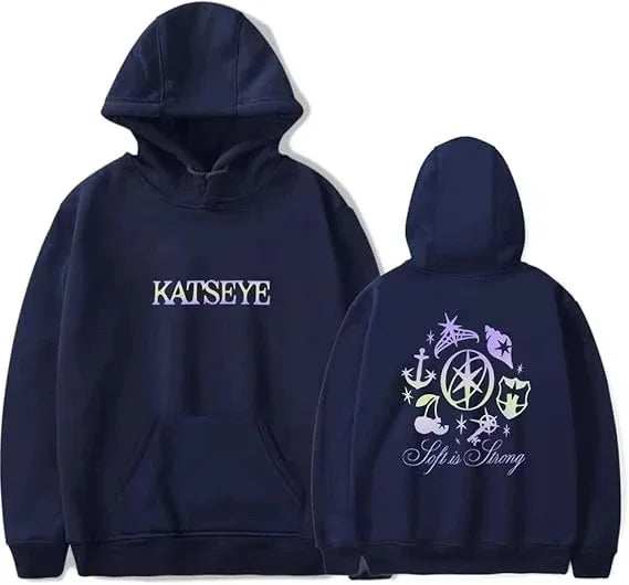 2025 Katseye Merch Distressed Hoodie environmental protection material Men Women Sweatshirt Tracksuit Pullover Coat Fashion rest