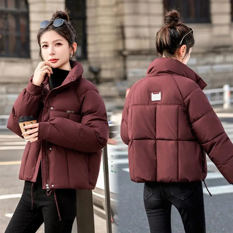 Women's Winter Parkas 2026 New Thicken Short Loose Ladies Cotton Jacket table Version Temperament Female Coat ATFH