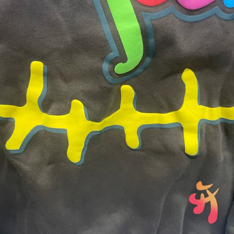 Winter Cactus Jack Hoody Colorful Foam Letter Fleece 1:1 Quality Embroidery Logo Hooded Sweatshirts Hiphop Street Kanye Hoodies - ATFH