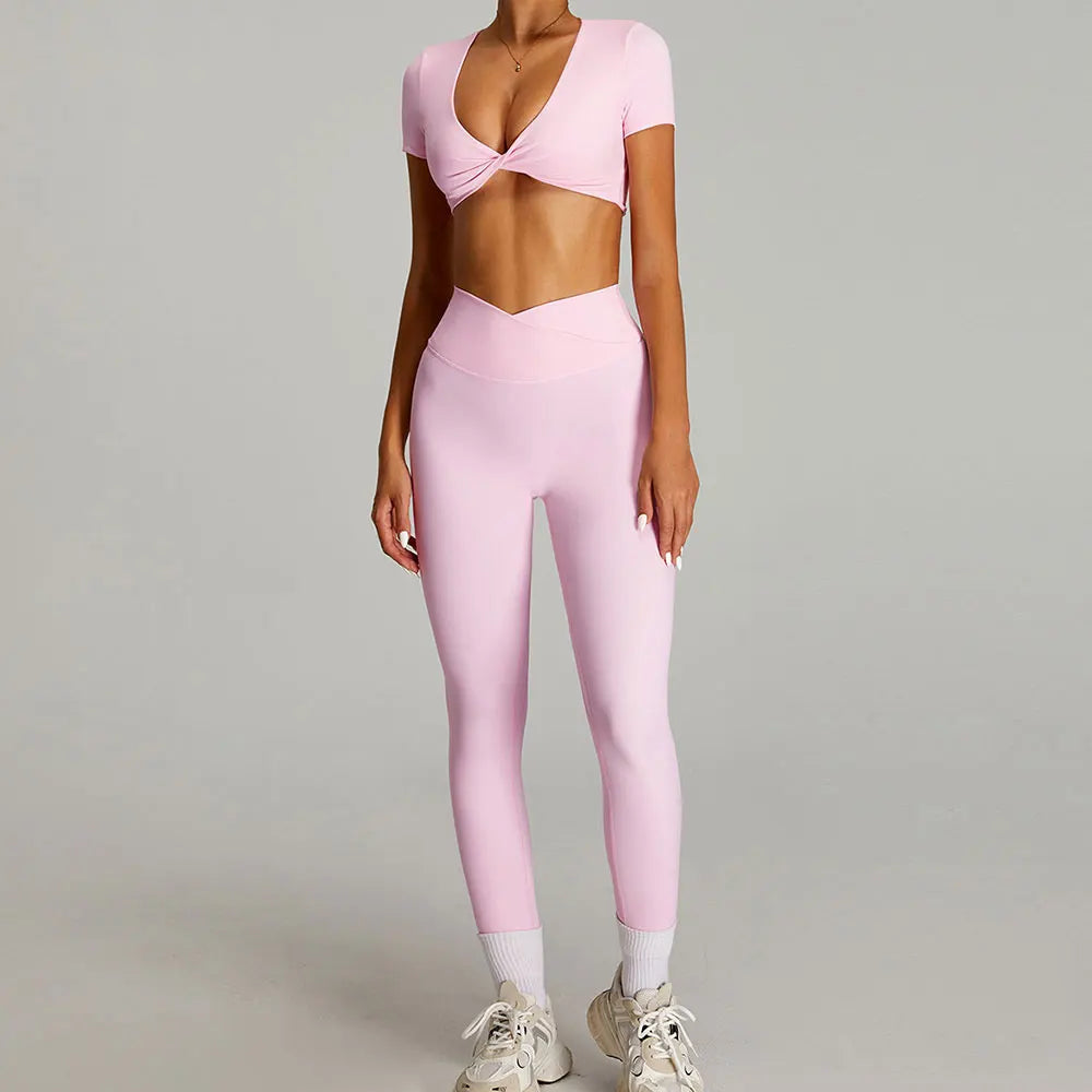 2 Pieces Sportswear Women Yoga Set Gym Clothes Sportswear Yoga Suits Fitness Set Tracksuits Sports Bra Gym Outfits Leggings - ATFH
