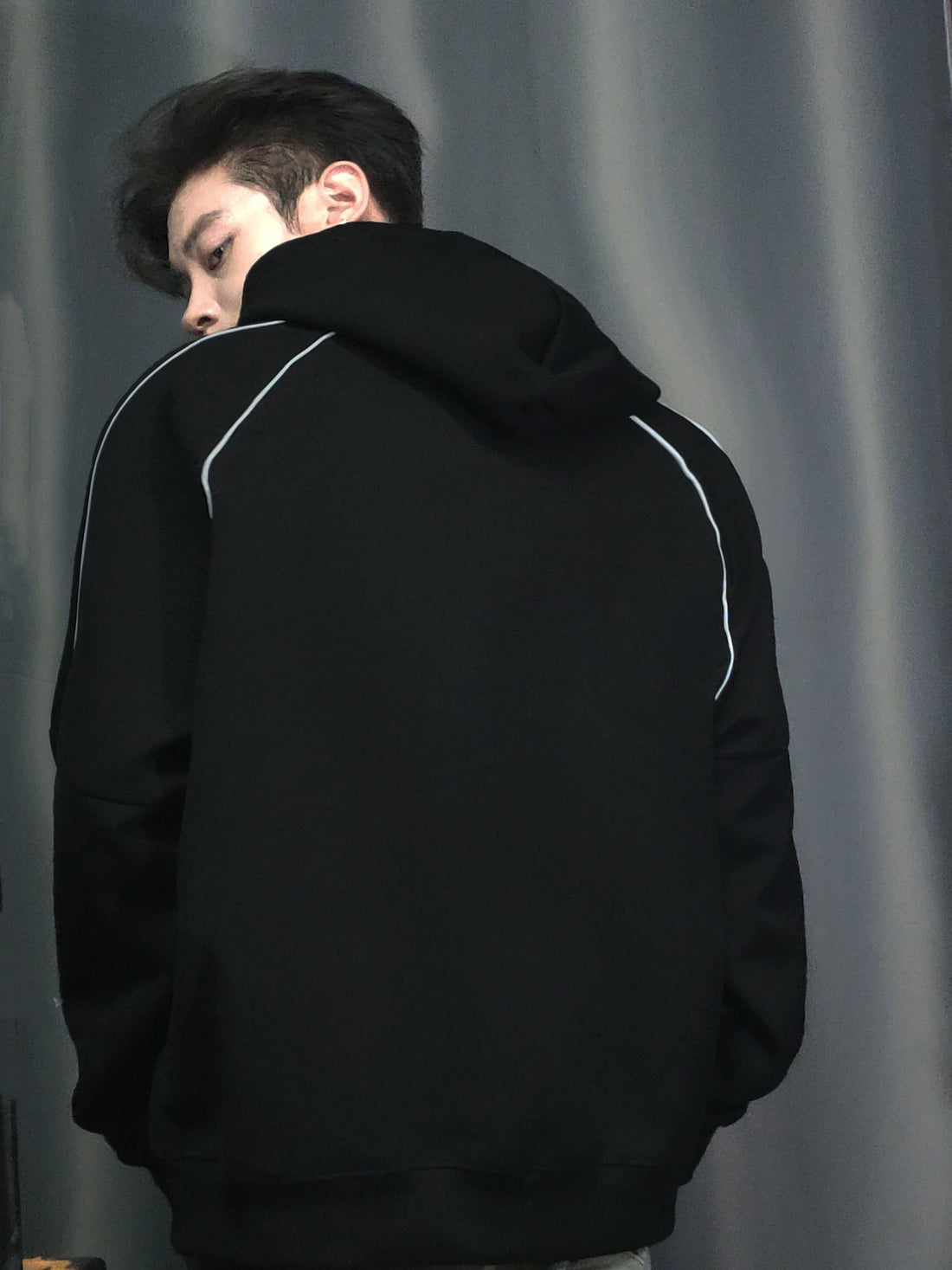 Men‘s Hoodie Long Sleeve Pullover Fashion Clothing Casual Solid Color Male Spring Autumn Hooded Solid Color Streetwear Q20 - ATFH