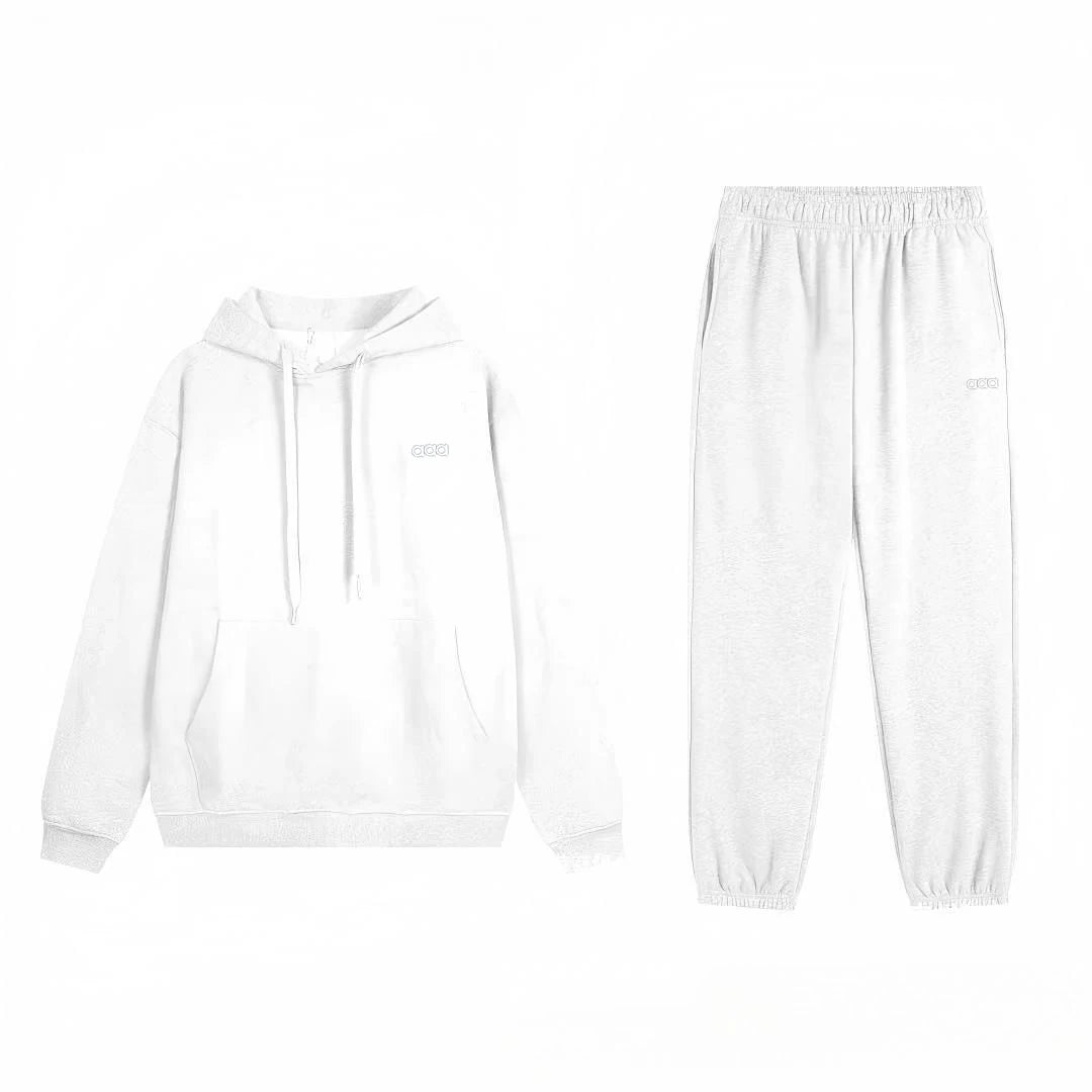 2026 Men's Autumn/Winter Sports and Leisure Top, Pants, Loose and Comfortable Simple Set, Two Piece Set - ATFH