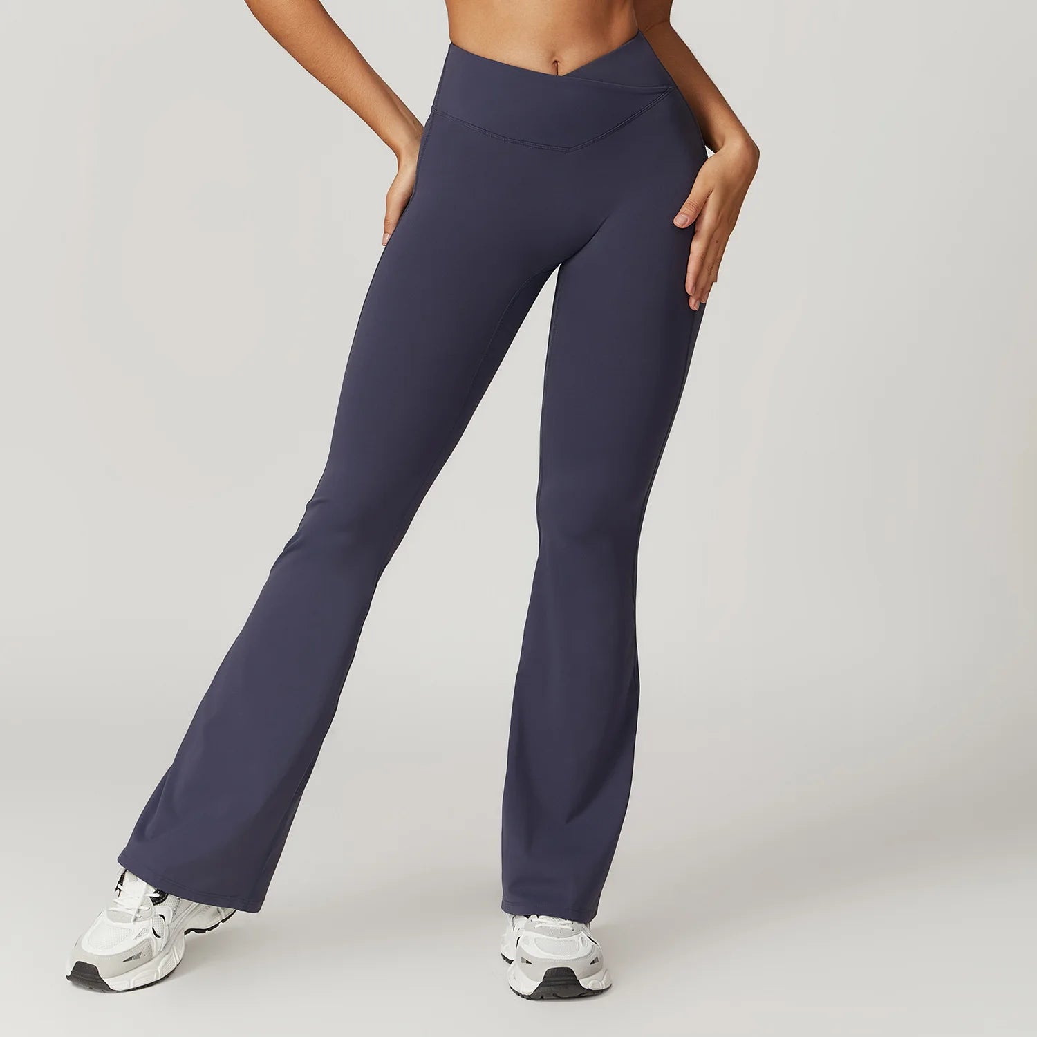 Flared Pants Women Yoga Bell-bottoms Tight Lifting Dance High Waist Tights Sport Pants Gym Running Breathable Fitness Leggings ATFH