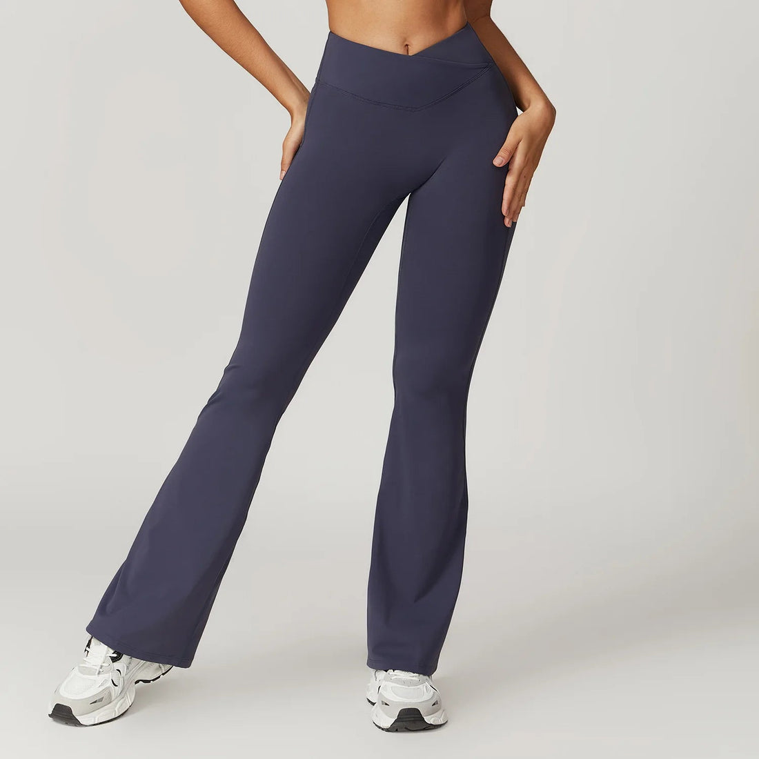 Flared Pants Women Yoga Bell-bottoms Tight Lifting Dance High Waist Tights Sport Pants Gym Running Breathable Fitness Leggings ATFH