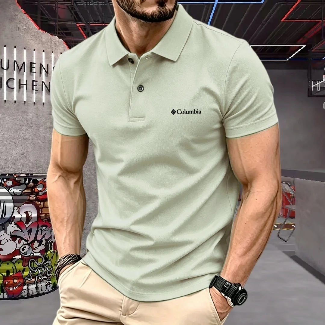 100% pure cotton 2026high-end brand men's short sleeve polo shirt summer fashion luxury logo embroidered golf top casual T-shirt