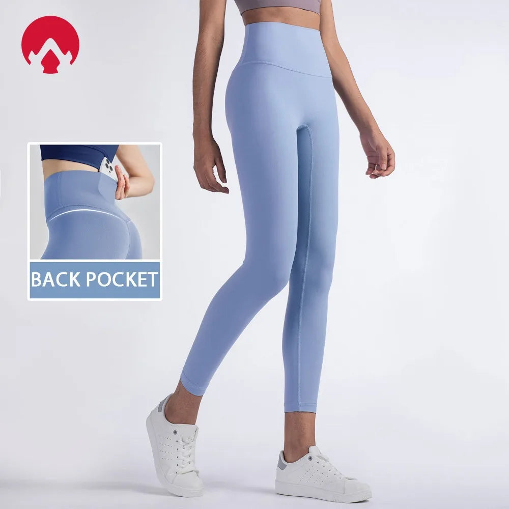 Yoga Leggings for Fitness Legging Sport Femme Back Pocket Pants Female Buttery Soft High Waist Leggins Push Up Gym Tights Women ATFH