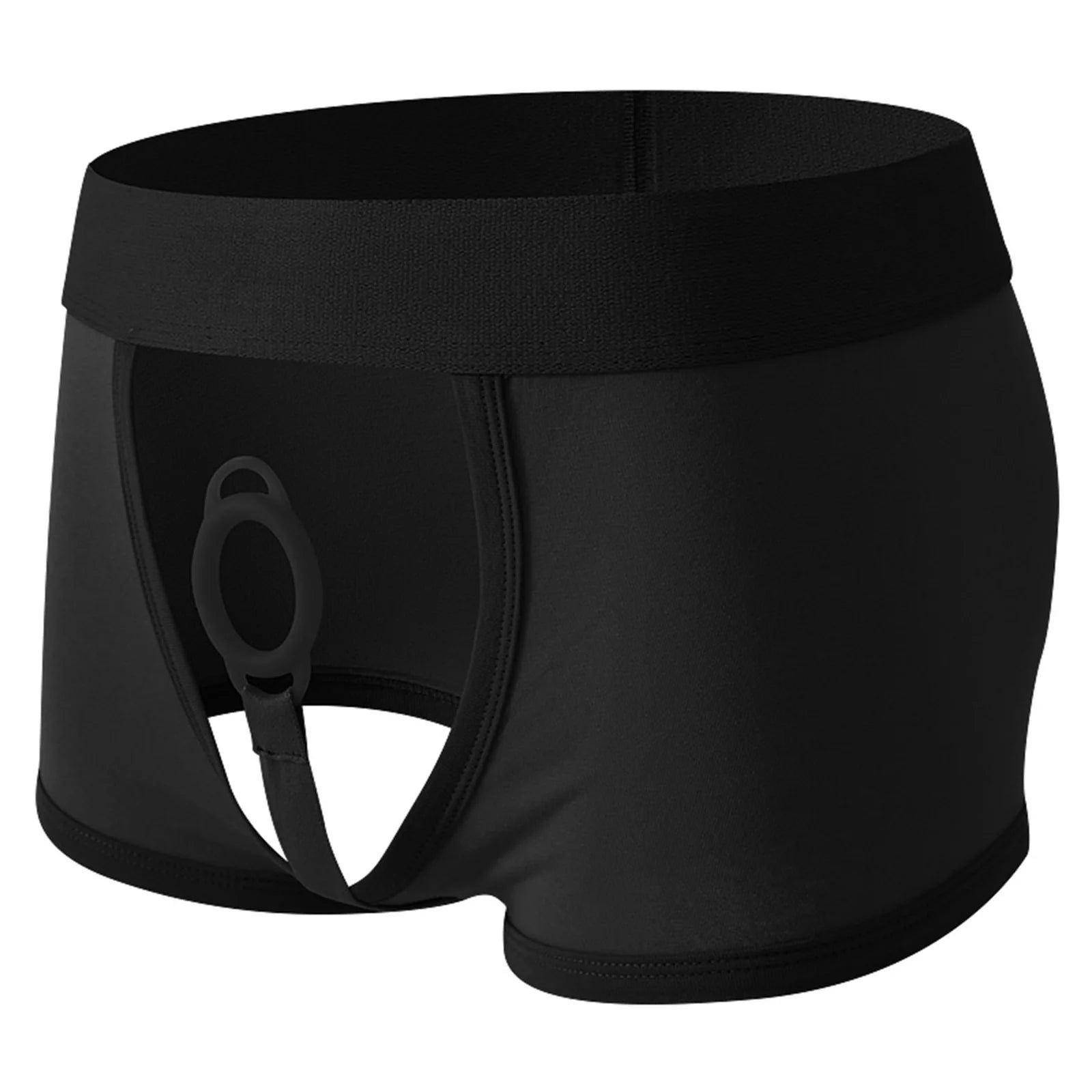 Cock Ring Underwear Men Boxers Sexy Cockring Underpants Panties Jock Pouch Open Crotch Knickers Trunks Boxershorts