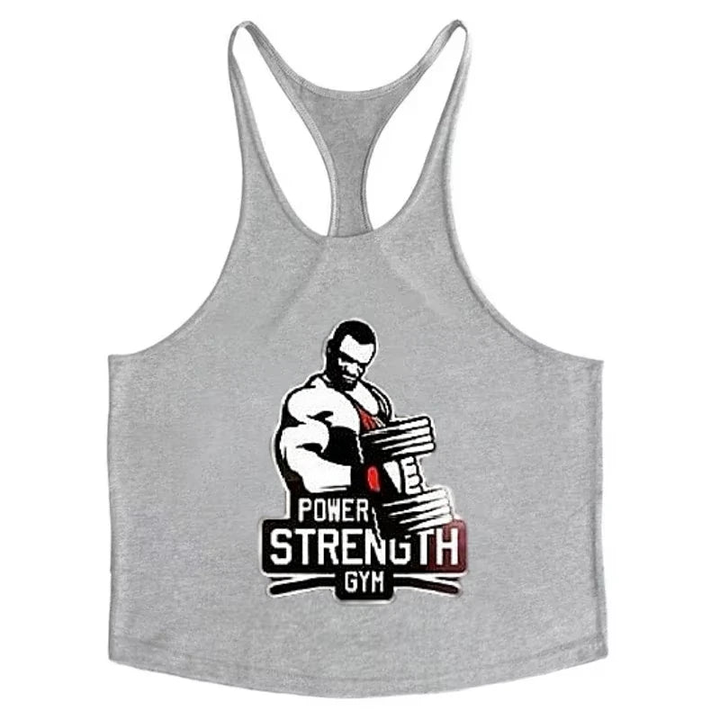 2025 New Premium Quality Fitness Wear Men's Bodybuilding Fitness Stringer Vest Undershirt Muscle Workout Sportswear