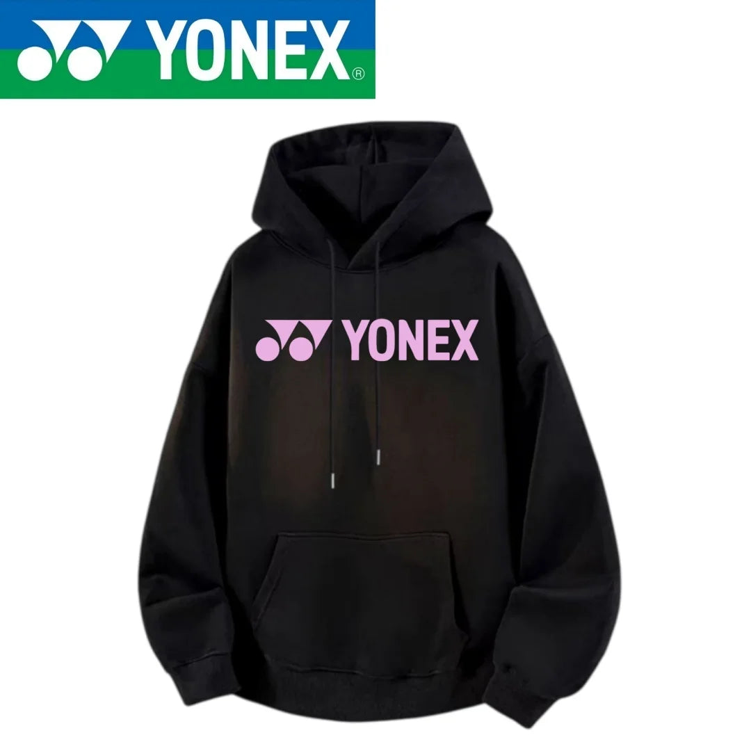 YONEX2026 new cotton hooded jacket, essential for outdoor sports such as badminton, tennis, running, and keeping warm with multi