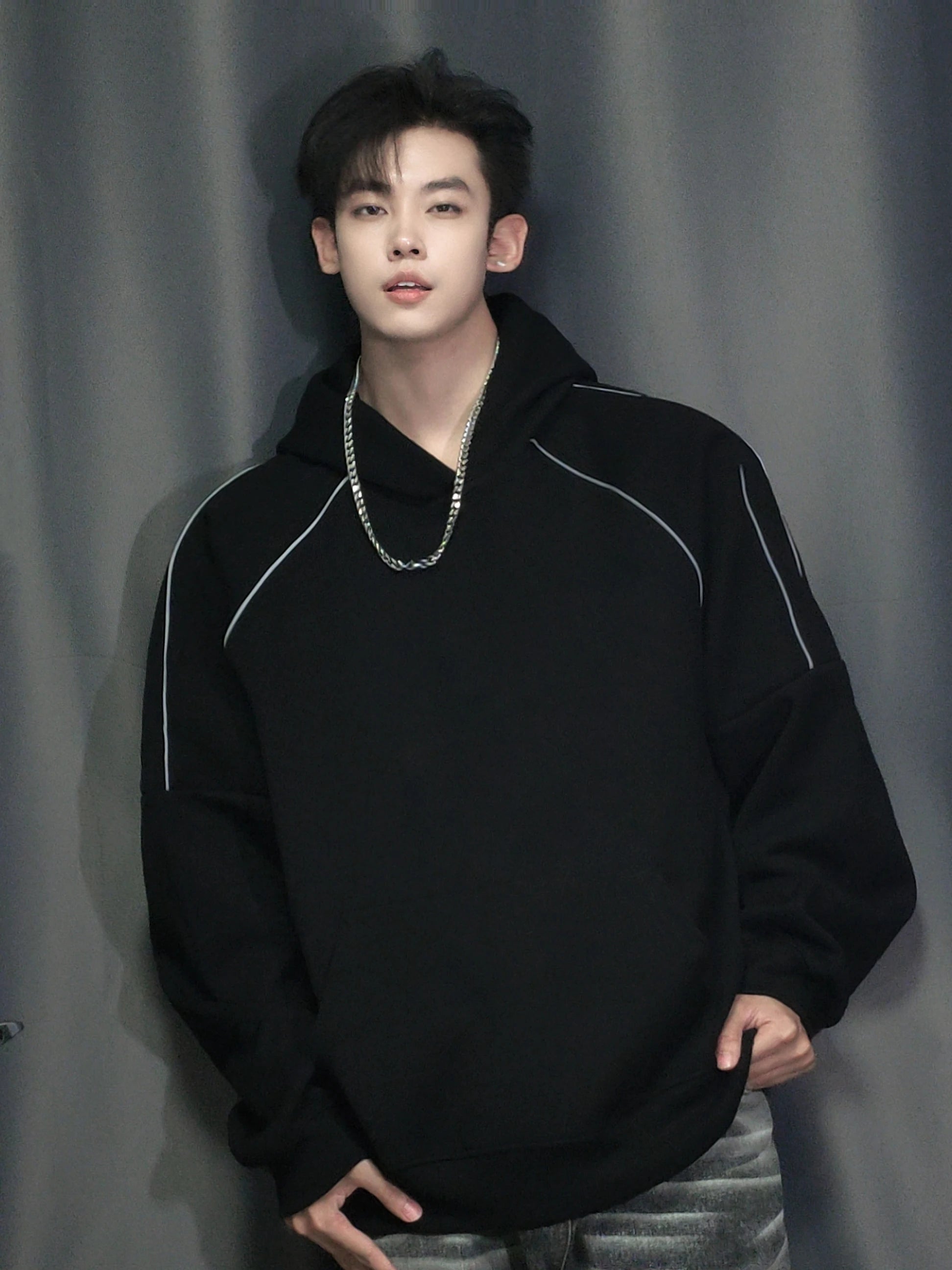 Men‘s Hoodie Long Sleeve Pullover Fashion Clothing Casual Solid Color Male Spring Autumn Hooded Solid Color Streetwear Q20 - ATFH