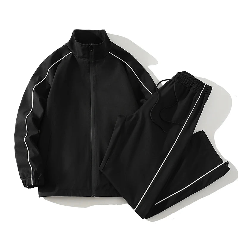 Mens Sportwear Sets Autumn Fashion Men Sporting Suit Sweatshirt +Sweatpants 2 Pieces Sets Men Tracksuit Running Jogging Clothing