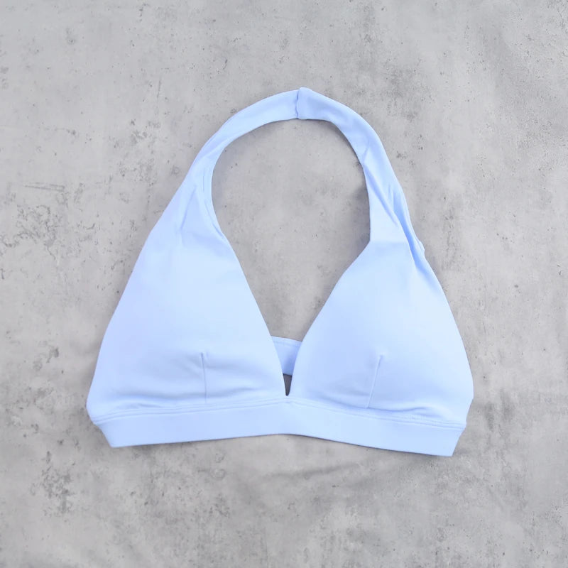 DIAS FIT JOY -Neck Hanging Neck Naked Feeling Yoga Bra for Running Fitness Cycling - Breathable Comfortable Sports Bra for Women - ATFH