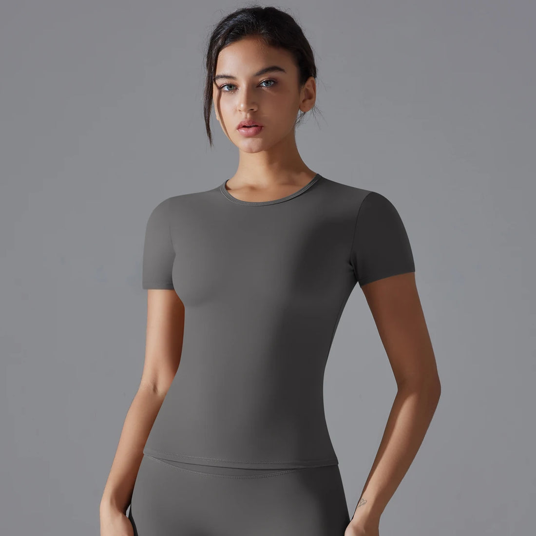 Yoga Vest Training Fitness Top Windproof Running Suit Solid Colour Cycling Fitness Quick Dry Women's Sweatshirt - ATFH