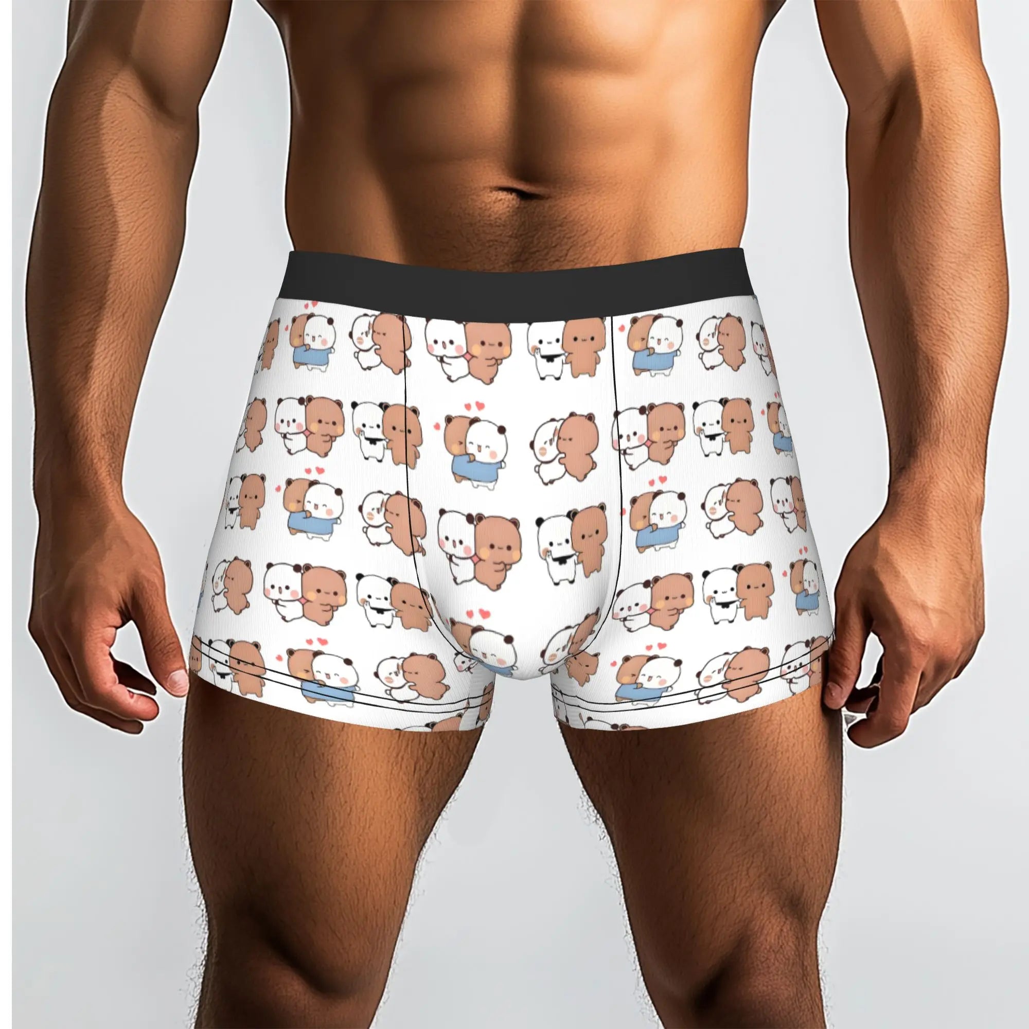 Anime Panda Bubu Dudu Peach And Goma  Boxers Shorts Men Bear Cartoon  Briefs Underwear Funny Underpants