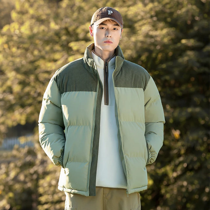 Men's Outdoor Sports and Leisure Windproof Breathable Warm Cotton Clothing Winter Fashion Trend Versatile Couple Warm Jacket