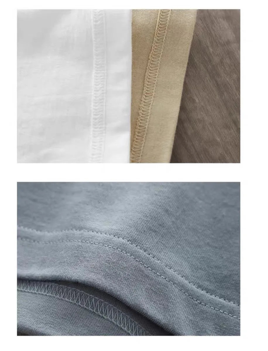 Korean style Summer Quality Cotton Men Women T-shirt Small Icon Embroidered Logo Couple Casual Loose O-Neck Short Sleeve Tees ATFH