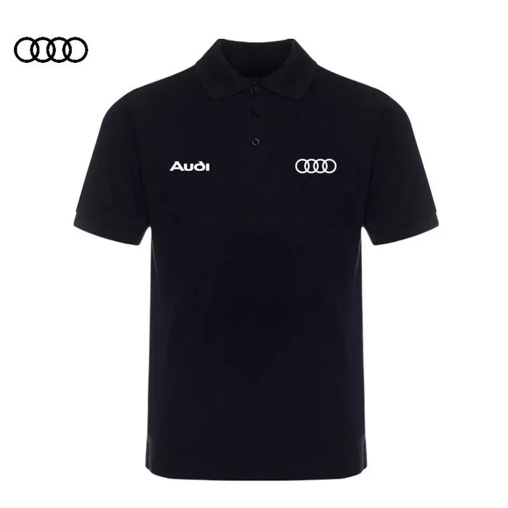 Audi Fan Gift Summer Polo Shirt Trendy New Cotton Men's and Women's Y2K Loose Casual Short Sleeved Top