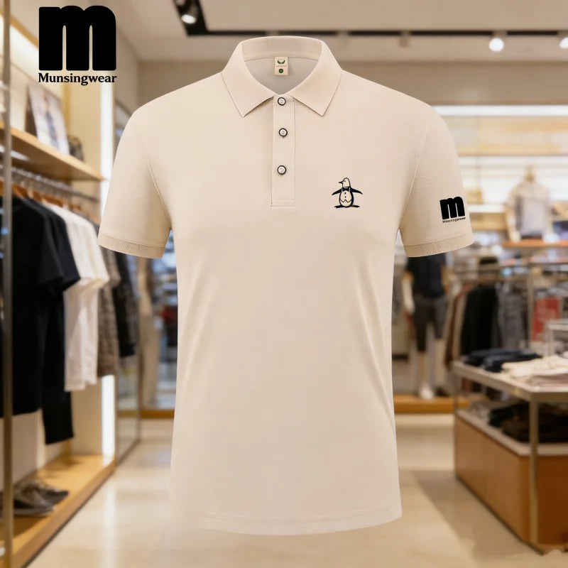 2026 Golf Polo Shirt Men's Business Polo Collar Half Sleeved Top New Summer Casual Short Sleeved T-shirt for Men An