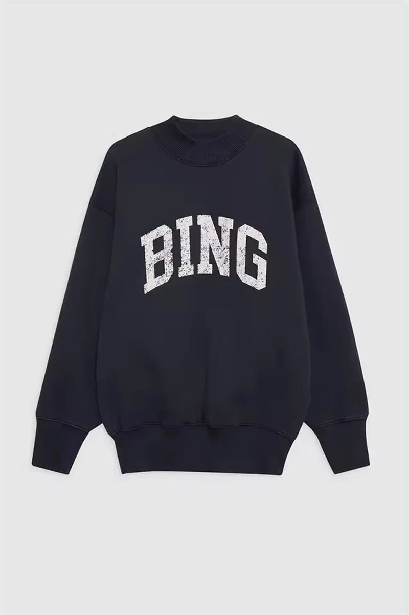 New Autumn Winter Styles North American Tiger Head Digital Printing Washed Fried Color Distressed Women's AB Sweatshirt - ATFH