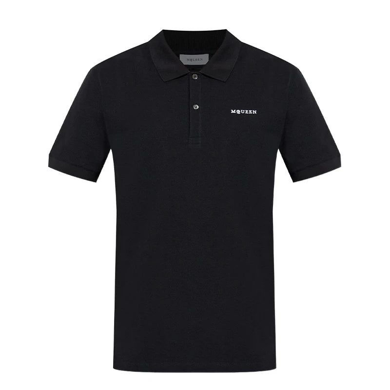 Europe Hot Sales Men's Women's Quality 100%Cotton Polo-Shirt letter Printed Embroidery T-shirt Comfortable Short Sleeve Tops