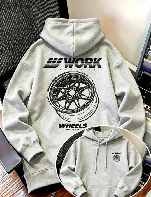 Hotsale Hoodie Men Vintage Japan Auto Tuning Culture casual Hooded Sweatshirt Oversized Loose Streetwear Pullover With Pocket