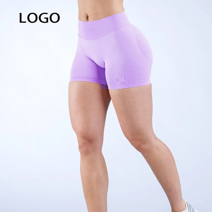 D  LOGO  Summer Running Sports Shorts Women Buttock Lift Leggings Women Cycling Slim Fit Workout Shorts High Waist Yoga Shorts