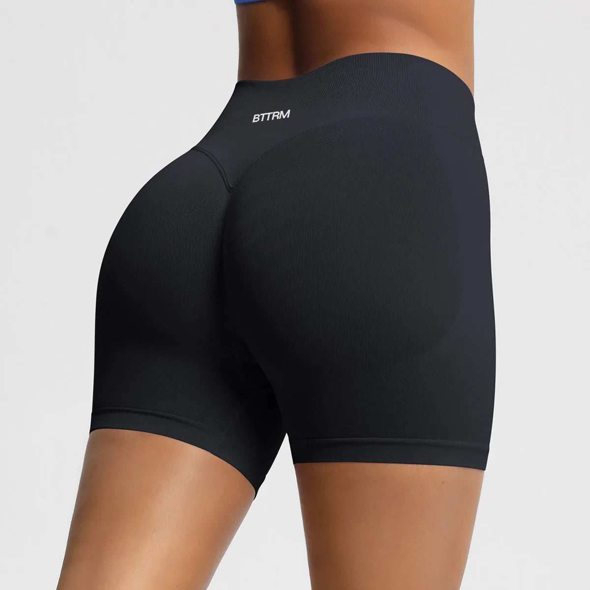 BetterMe High Waisted Yoga Shorts Fashionable and Sexy Running Fitness Pants Solid Color Yoga Leggings