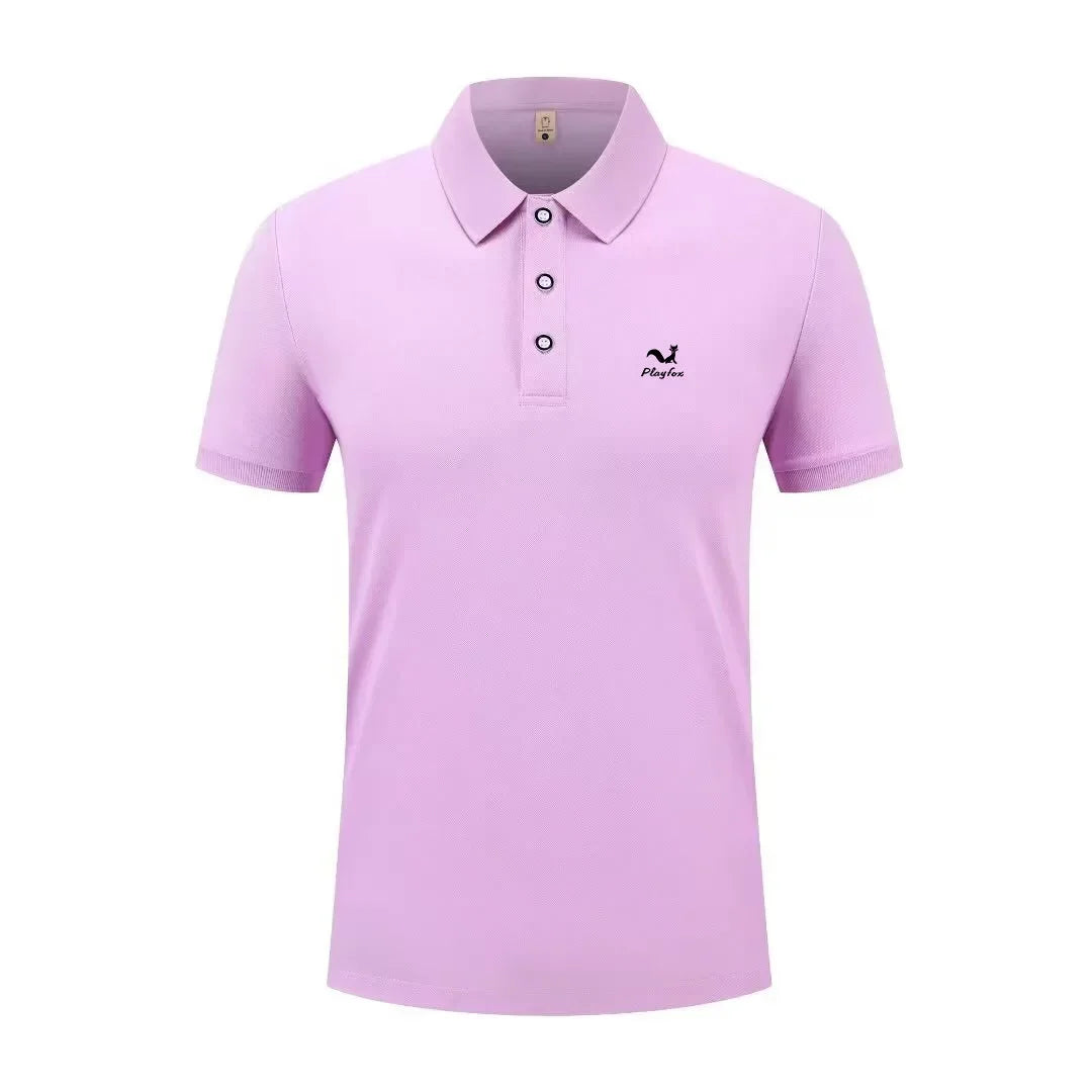 2026 Summer New Men's and Women's Breathable Polo Shirt Business Leisure High Quality Collar T-shirt