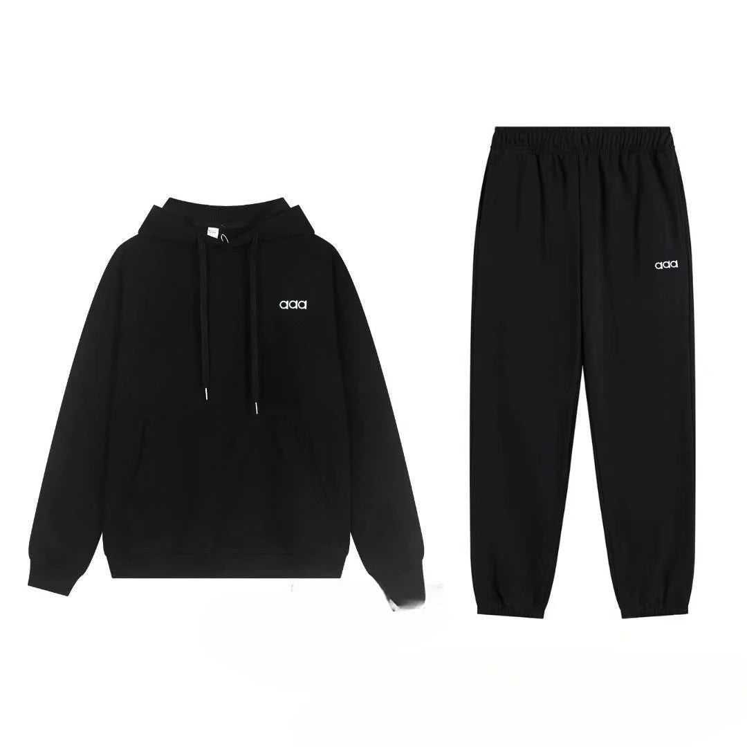 2026 Men's Autumn/Winter Sports and Leisure Top, Pants, Loose and Comfortable Simple Set, Two Piece Set - ATFH