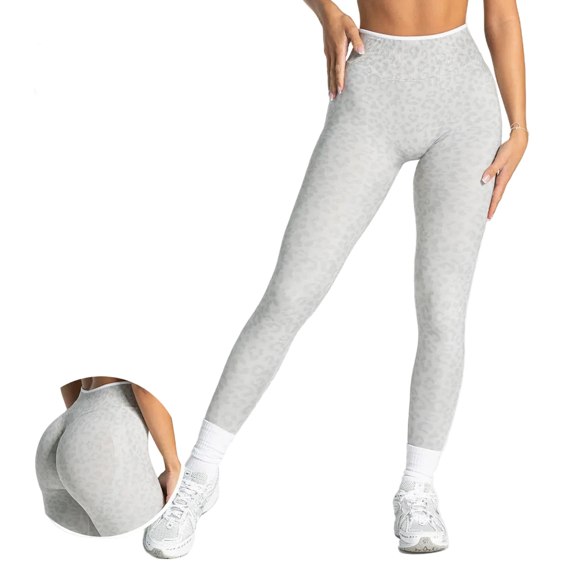 Yoga Sporty Leggings For Women Fitness Women's Leggings Sports Tights Pants Sportswear Woman Gym Trousers Yoga Workout Clothes - ATFH