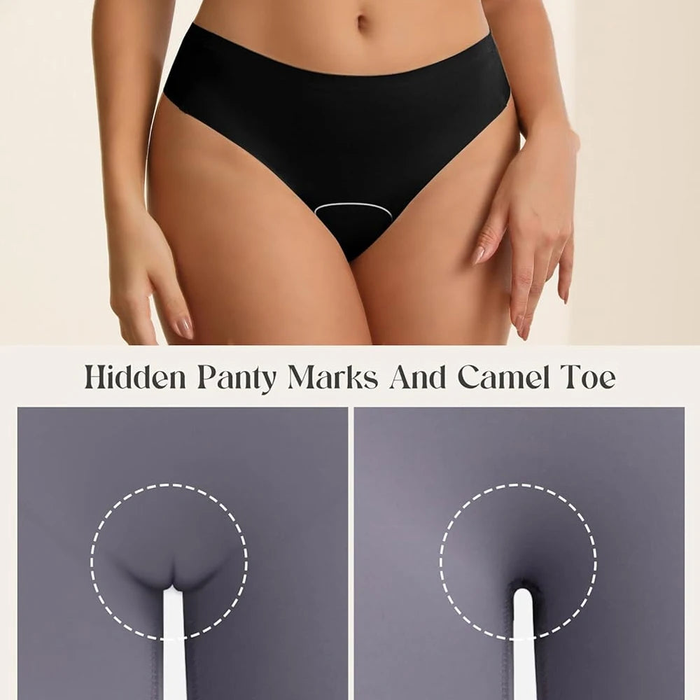 1/3Pcs Anti Cameltoe Proof Panties Avoid Camel Toe Concealer No Show Seamless Thongs Gym Workout Underwear for Leggings