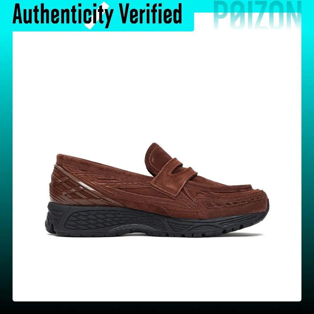 New Balance 1906L Slip on Pigskin Loafers Abrasion Resistant Breathable Low top Casual Shoes Unisex Brown U1906LNS