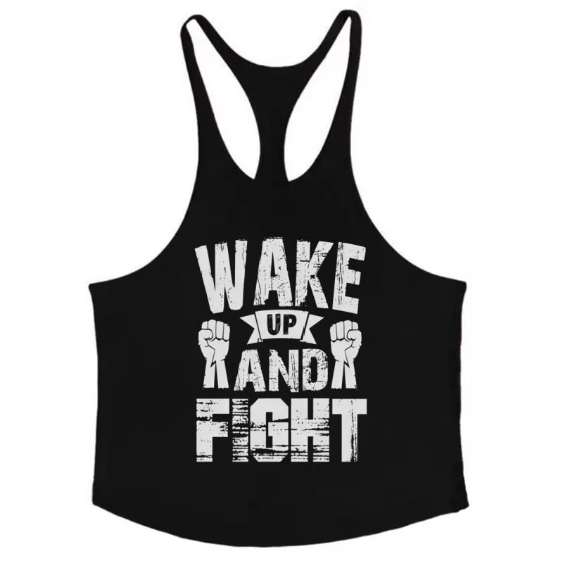 Fitness Stringer Tank Top for Men, High Stretch Breathable Vest, Moisture-Wicking Slim-Fit Durable Sleeveless Gym Muscle Tank